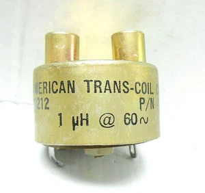 405-1 AMERICAN TRANS-COIL REACTOR TRANSFORMER, 1 OHMS @ 60 HERTZ NEW OLD STOCK - Picture 1 of 6