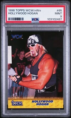 Topps WCW/nWo #65 Hollywood Hogan 1998 - PSA 9 Foto 1 de 2