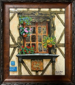 Viktor Shvaiko Fenster Frankreich verziertes Giclée auf Leinwand signiert & nummeriert - Bild 1 von 2