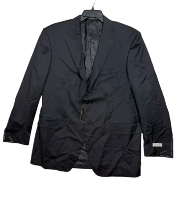 Canali Men's Black Classic Single Breasted Pure Wool Blazer Jacket Size 58L - Image 1 of 4