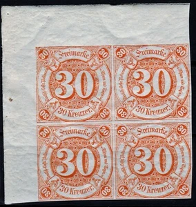 == AD Thurn & Taxis Mi. 25 cuatro/borde superior ** == - Imagen 1 de 1