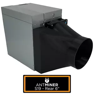 Antminer Rear + PSU 6 Inch Fan Shroud Silencer Cooling KS5 KS3 K7 KA3 S21 S19 D9 - Picture 1 of 1