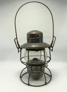 Burlington Route Adlake Kero Railroad Lantern w/Clear Globe - NICE! - Picture 1 of 6