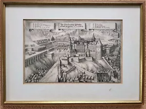 Matthäus Merian Kupferstich Kurfürstliches Schloss zu Heidelberg vor Zerstörung - Bild 1 von 11