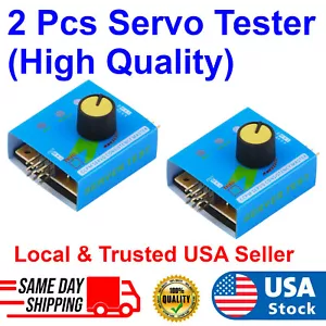 2x Digital ESC Servo Tester CCPM Consistency Controller Motor For RC Airplane - Picture 1 of 6
