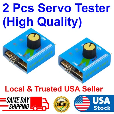 2x Digital ESC Servo Tester CCPM Consistency Controller Motor For RC Airplane - Image 1 of 4