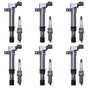 For Dodge Durango Ram 3.7L Engine Ignition Coil & DENSO Platinum TT Spark Plug - Picture 1 of 5