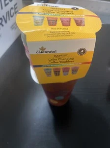 Way to Celebrate Harvest Fall Color Changing Tumbler Cups Reusable 4-Pack 16 Oz - Picture 1 of 1