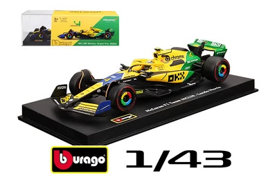 BBURAGO MCLAREN F1 MCL38 MONACO GP 2024  #4 L. NORRIS  CON VETRINETTA - 18-38215 - Immagine 1 di 4