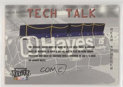 1997 Fleer Ultra Racing Tech Talk Rear Spoiler #78 - Image 1 of 2