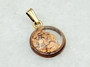Vintage 1/20 12k Gold gefüllt Shaker Medaillon Charm mit Goldnuggets voll! - Bild 1 von 3