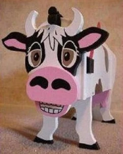 NEW Happy Cow Mailbox Wooden Cattle Postal Mail Box - Pieces Only - Picture 1 of 3