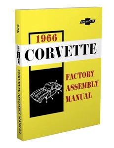 1966 Corvette Factory Assembly Manual Bound Instruction Book Chevrolet Chevy - Bild 1 von 6