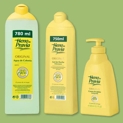 Heno de Pravia Personal Care Pack – Cologne, Shower Gel & Liquid Soap - Image 1 of 4