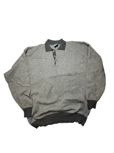 Polo pull vintage Clan Douglas Nordstrom gris foncé 100 % cachemire Preppy homme XL - Photo 1/6