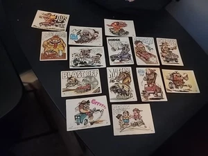 (13) Donruss Silly Cycles Odd Rods Fan Art Trading Cards Stickers Vintage Lot - Picture 1 of 10