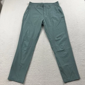 Pantalones Fabletics Para Hombre 33x30 Verde Solo Pantalón Elastizado Oficina Preppy Escuela - Imagen 1 de 11