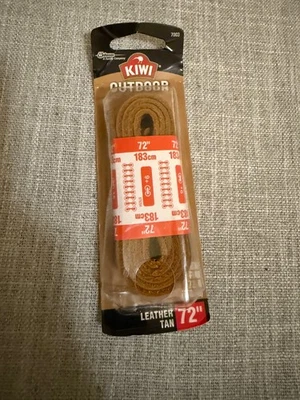 Bota Kiwi Exterior Cuero Tostado Encaje 72 Pulgadas 9 Ojales Un Par Foto 1 de 3