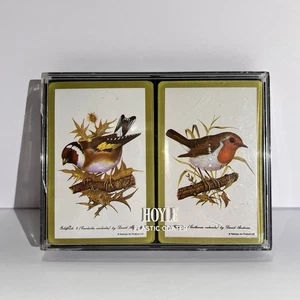 Vintage Hoyle Playing Cards Birds 2 Decks Robin & Goldfinch USA - Picture 1 of 8