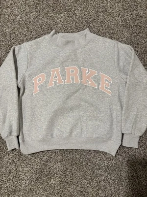 Sudadera para mujer Parke Varsity cuello falso gris, talla grande S/M Foto 1 de 4