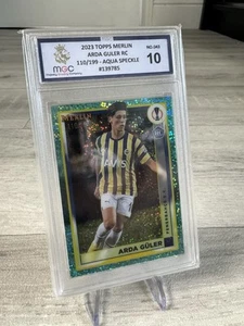 2023 Topps Merlin Chrome Arda Güler Rookie Aqua Speckle /199 MGC 10 - Picture 1 of 2