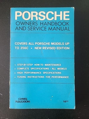 Manual del propietario y manual de servicio Porsche todos los modelos hasta 356C Clymer Foto 1 de 4