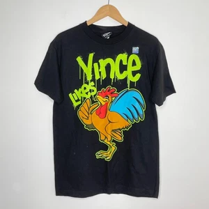 WWE Vince Likes Rooster D-Generation X DX T-Shirt Herren Schwarz M 2000s Vintage - Bild 1 von 13