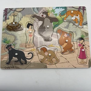Melissa & Doug Walt Disney’s Jungle Book Puzzle Picchetto in Legno Giocattolo Artigianale 8 pz - Foto 1 di 6