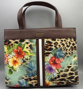 Bolso Bandolera Bolso GUESS Kasinta Estampado Floral Animal Cartera Lona Prístina - Imagen 1 de 9