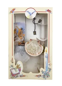 Boys Girls Christening Baptism Candle Box Gift Set Missal Spanish Vela Bautizo - Picture 1 of 1