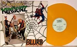 KLINGONZ Blurb UK LP VG+ Orange Vinyl Plays Well 1990s Fury F3011 Psychobilly - Picture 1 of 3
