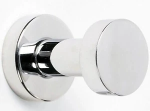 Alno A8980-PN Euro 7/8" Contemporary Single Solid Brass Small Bathroom Robe Hook - Picture 1 of 1