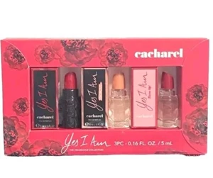 Cacharel Yes I Am 3-teiliges Geschenkset Eau de Parfum Spray 0,16 Unzen/5 ml Neu im Karton - Bild 1 von 5