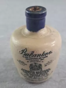 Ballantine Scotch WHISKEY STONEWARE MINI JUG 3 1/8 inch - Picture 1 of 6