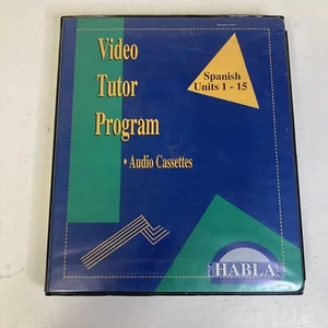 Habla Video Tutor Program Audio Cassettes 1993 Spanish Units 1-15…. - Picture 1 of 7