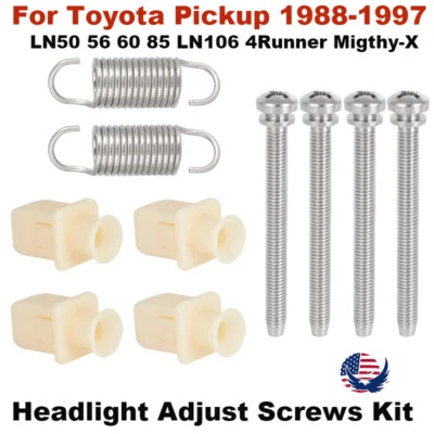 Headlight Adjust Screws For 88-97 Toyota Pickup LN50 85 LN106 4Runner Migthy-X Foto 1 de 4
