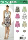 New Look 6969 Draped Wrap Skirts, A-Line Skirts & Clutch Purse Sz 6-16 UNCUT OOP
