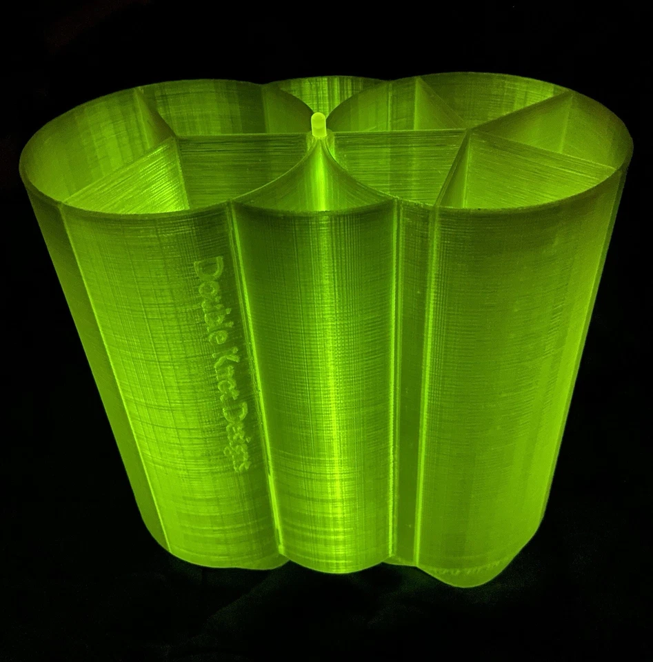 Tubos de señuelo bolsa tapón de fundición de surf con divisores incorporados brillo doble pesca Foto 1 de 4