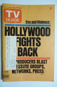 New York Metro August 27 TV Guide 1977 SEX VIOLENCE Aaron Spelling PRO SOCCER - Picture 1 of 2