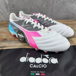 Botines de fútbol blancos Diadora Brasil Elite Veloce GR Italia LPX talla 10,5 para hombre $320 - Imagen 1 de 10