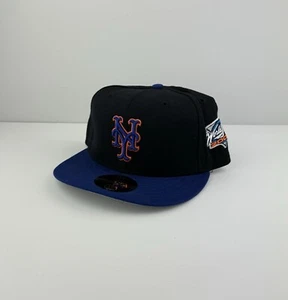 NEW Vtg 2000 World Series New York Mets 5950 Wool Hat Size 7 1/2 Original Black - Picture 1 of 11