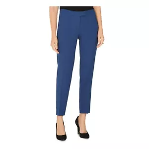 ANNE KLEIN Pantalone blu gessato gamba dritta taglia 14 - Foto 1 di 4