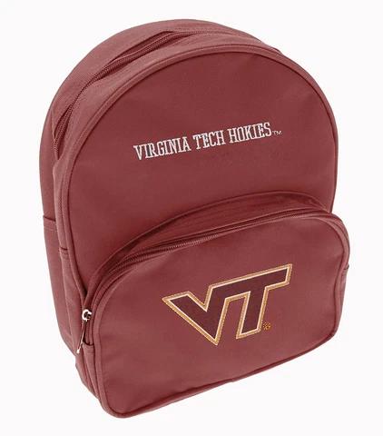 Virginia Tech Hokies NCAA Kids Boys Girls School Mini Backpack, Maroon Cover