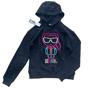 Sudadera con capucha KARL LAGERFELD Ikonik Karl Outline talla L - Imagen 1 de 4