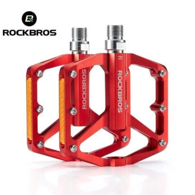 ROCKBROS Bicycle Aluminum Anti-slip Pedals MTB Road Bike Bearing Cycling Pedals - Image 1 of 4