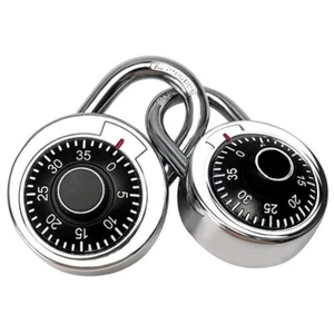 High Security Keyless Padlock Round Digit Combination Lock Password Lock Lock - Picture 1 of 6