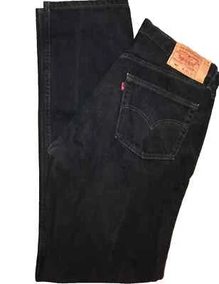 Levis 501 XX black denim jeans W 36 L 34 Made in USA - Image 1 of 4