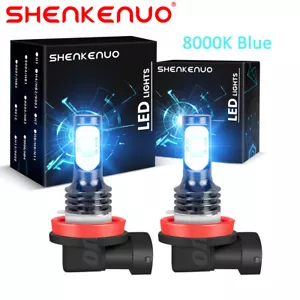 H11 LED Headlight Super Bright 2x Bulbs Kit 8000K 330000LM HIGH/LOW Beam 3000W - Picture 1 of 10