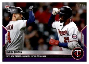 2022 Topps Now Purple Parallel #423 Byron Buxton Twins 25/25 - Picture 1 of 2