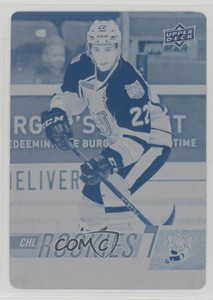 2017 Upper Deck CHL Star Rookies Printing Plate Cyan 1/1 Luke Bignell #313 7d2